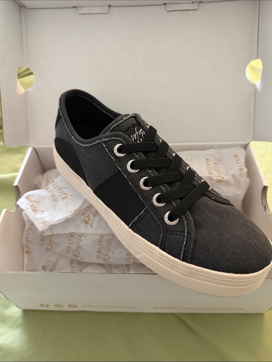 Blowfish Shoes - Blowfish Malibu Black Low-Top Canvas Sneaker